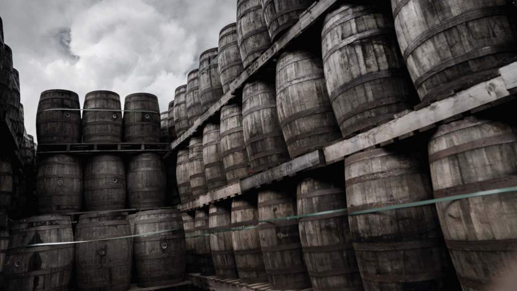 Bushmills 10 years barricas de whisky.