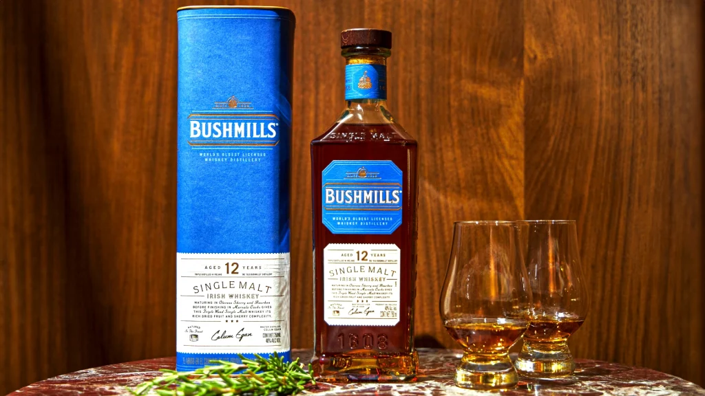 Whisky de una sola malta de Bushmills.