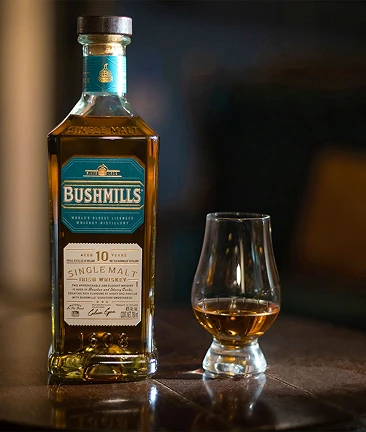 bushmill 12 years botella trago